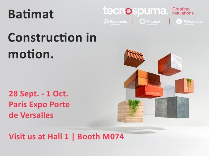 Tecno Spuma participará como expositor en Batimat 2026 – PARIS (Hall 1 | M074)